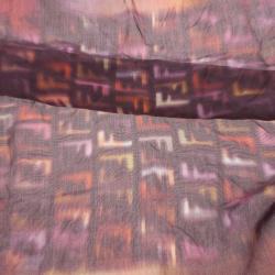 مملوكة مسبقًا Fendi Multicolor Zucca Square Scarf