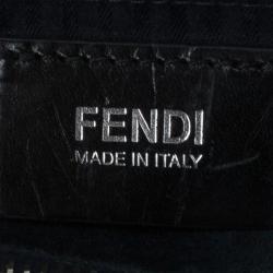 Pre Owned Fendi Navy Blue Leather Large 2Jours Tote