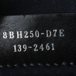 Pre Owned Fendi Navy Blue Leather Large 2Jours Tote