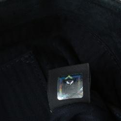 Pre Owned Fendi Navy Blue Leather Large 2Jours Tote