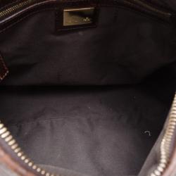 مملوكة مسبقًا Fendi Brown Leather Monogram Chef Hobo 