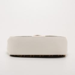 مملوكة مسبقًا Fendi Monogram Small Shoulder Bag with White Trim 