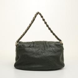 Pre Owned Fendi Mia Leather Shoulder Bag