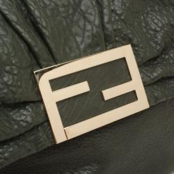 Pre Owned Fendi Mia Leather Shoulder Bag