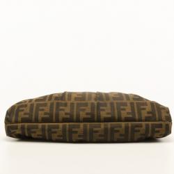 مملوكة مسبقًا Fendi Tobacco Zucca Print Canvas and Bronze Leather Small Chef