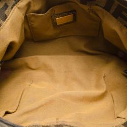 مملوكة مسبقًا Fendi Tobacco Zucca Print Canvas and Bronze Leather Small Chef