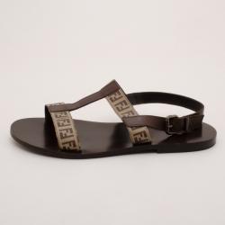 Fendi Mens Zucchino Sandals Size 44