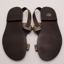 Fendi Mens Zucchino Sandals Size 44