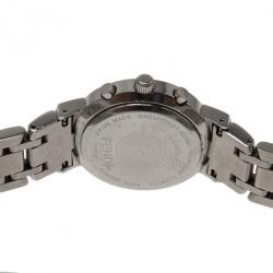 Pre Owned Fendi Pink Stainless Steel Zucca Women's Wristwatch 32MM