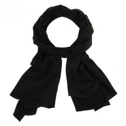 Pre Owned Giorgio Armani Black Silk Scarf