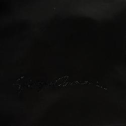 Pre Owned Giorgio Armani Black Silk Scarf