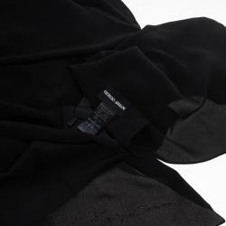 مملوكة مسبقًا Giorgio Armani Black Silk Scarf