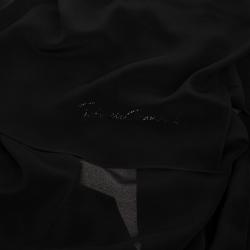 مملوكة مسبقًا Giorgio Armani Black Silk Scarf
