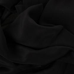 Pre Owned Giorgio Armani Black Silk Scarf