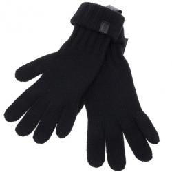 Pre Owned Giorgio Armani Black Cashmere Gloves M