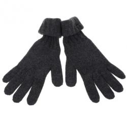 Pre Owned Giorgio Armani Large Grey Cashmere Gloves L