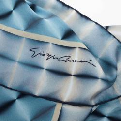 Pre Owned Giorgio Armani Silk Square Scarf