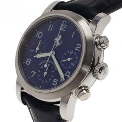 Pre Owned Girard Perregaux Ferrari SS Blue Chronograph Mens Wristwatch 40 MM
