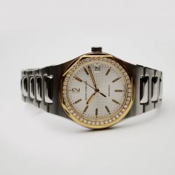 Girard Perregaux Laureato 18K Gold SS Diamonds Mens Wristwatch 38 MM