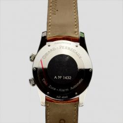 Girard Perregaux Black Traveller II SS Mens Wristwatch 40 MM