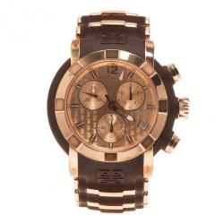 Pre Owned Givenchy Rose Gold Stainless Steel GV-5213J Men's Wristwatch 46MM