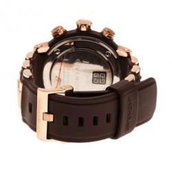 Pre Owned Givenchy Rose Gold Stainless Steel GV-5213J Men's Wristwatch 46MM