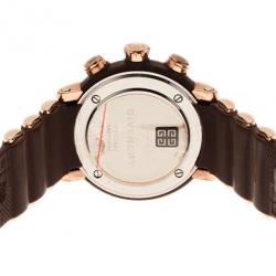 Pre Owned Givenchy Rose Gold Stainless Steel GV-5213J Men's Wristwatch 46MM