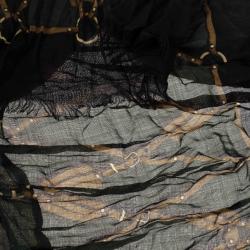 Pre Owned Gucci Green Printed Stole