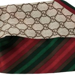 مملوكة مسبقًا Gucci Guccissima Silk Neck Scarf
