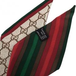 مملوكة مسبقًا Gucci Guccissima Silk Neck Scarf