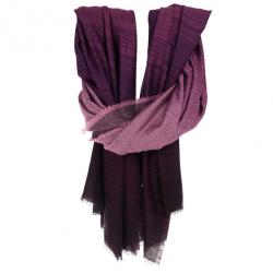 Pre Owned Gucci Magenta Printed Shawl
