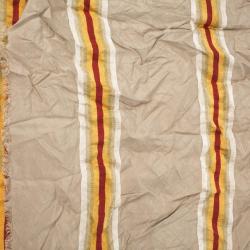 Pre Owned Gucci Cream GG Web Detail Scarf