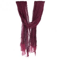 Pre Owned Gucci Magenta GG Scarf