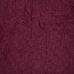 Pre Owned Gucci Magenta GG Scarf