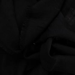 Pre Owned Gucci Guccissima Black Wool &amp; Silk Scarf