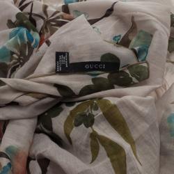 مملوكة مسبقًا وشاح غوتشي قطن مورد