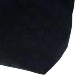 Pre Owned Gucci Black GG Canvas Small Shopper Tote