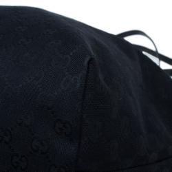 Pre Owned Gucci Black GG Canvas Small Shopper Tote