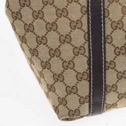 Pre Owned Gucci GG Monogram New Ladies Web Medium Tote
