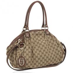 Pre Owned Gucci Sukey Original GG Canvas Top Handle Bag 