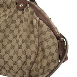 Pre Owned Gucci Sukey Original GG Canvas Top Handle Bag 