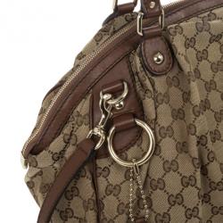 Pre Owned Gucci Sukey Original GG Canvas Top Handle Bag 