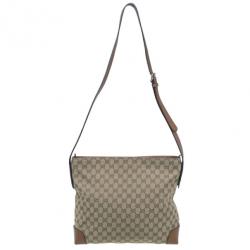 Pre Owned Gucci Original GG Canvas Large Messenger Bag