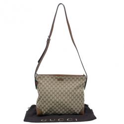 Pre Owned Gucci Original GG Canvas Large Messenger Bag