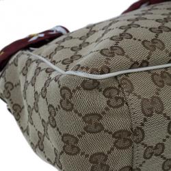 مملوكة مسبقًا Gucci GG Canvas Positano Scarf Tote