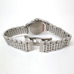 Pre Owned Gucci Wristwatch 12P SS Black Shell Silver Ladies 