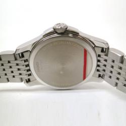 Pre Owned Gucci Wristwatch 12P SS Black Shell Silver Ladies 