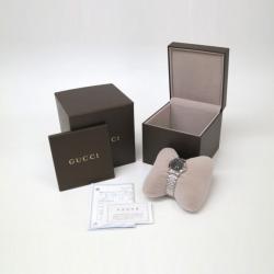 Pre Owned Gucci Wristwatch 12P SS Black Shell Silver Ladies 