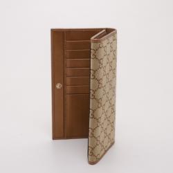 Gucci Metallic Monogram Heart Continental Wallet 