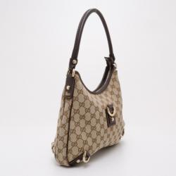 مملوكة مسبقًا Gucci Abbey Monogram D-Ring Hobo